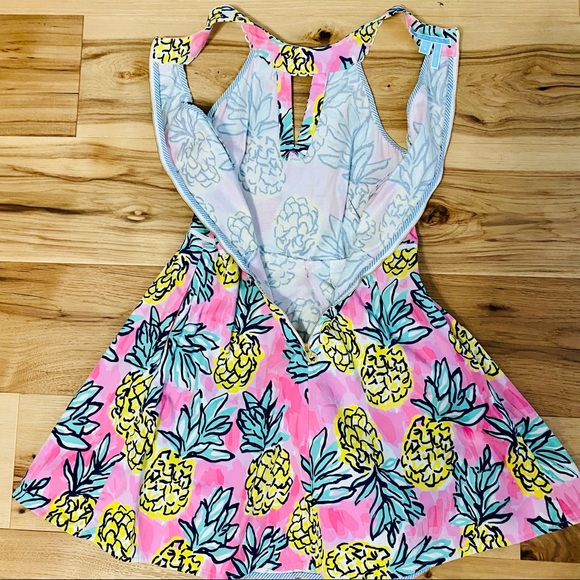 Draper James Pineapple Halter Dress sz 6 EUC - Picture 13 of 16